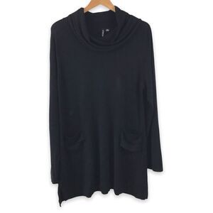 Cowl neck knit top